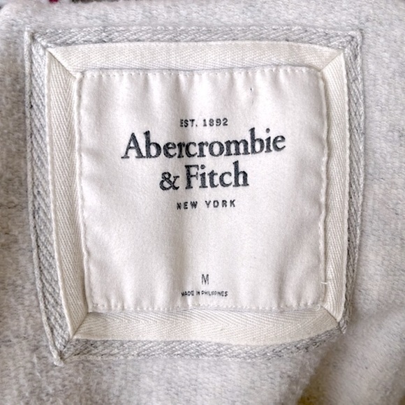 Abercrombie & Fitch Full Zip Drawstring Hoodie Sweater - Picture 5 of 6